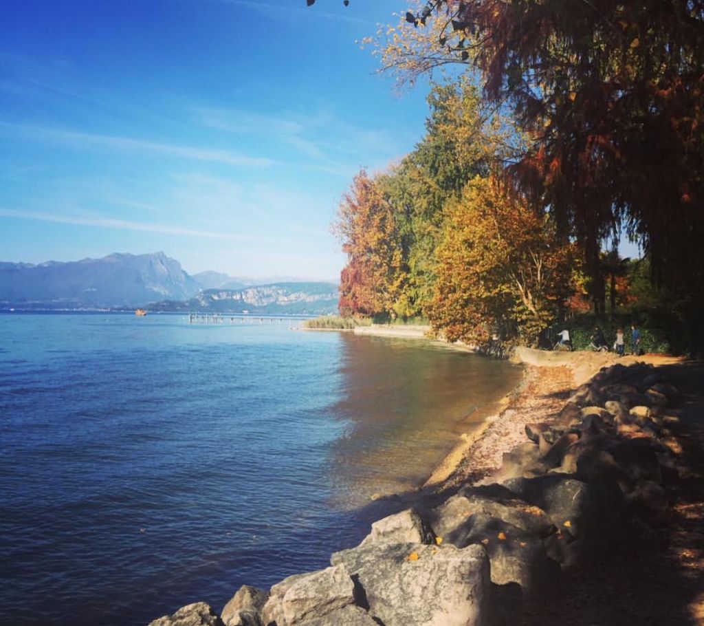 Panorama del percorso Ciclo Pedonale Lazise Bardolino